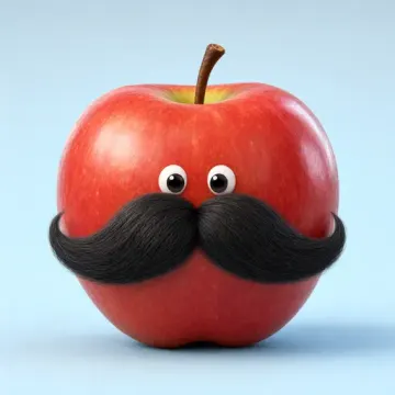 der Apfel (سیب) با سبیل